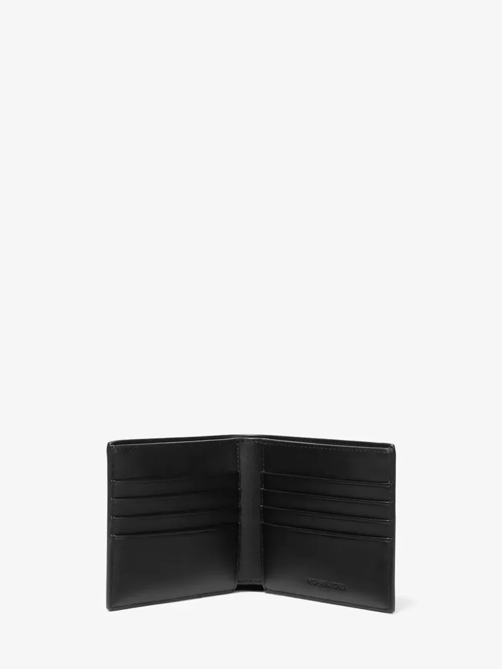 Michael Kors Black Men's Monogram Wallet and Belt Set